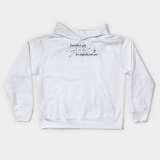 On the line Kids Hoodie